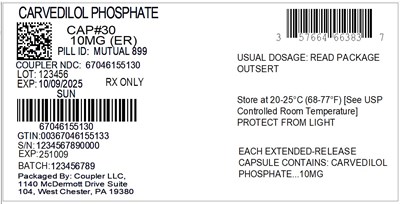 Label (57664 663 83 Carvedilol Phosphate 10mg Er 67046 1551 30)